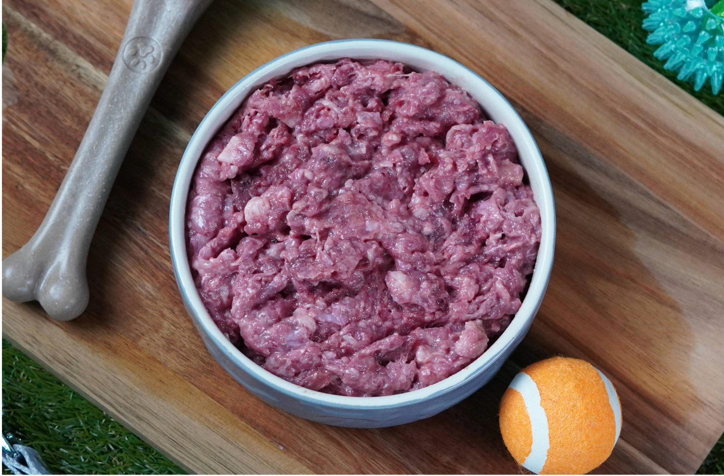 Beef Hearts & Chicken Mince Raw Dog Food
